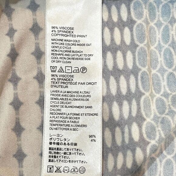 TOMMY BAHAMA Maxi Tank Knit Dress, Blue Multi Dots Size Small - Picture 7 of 7